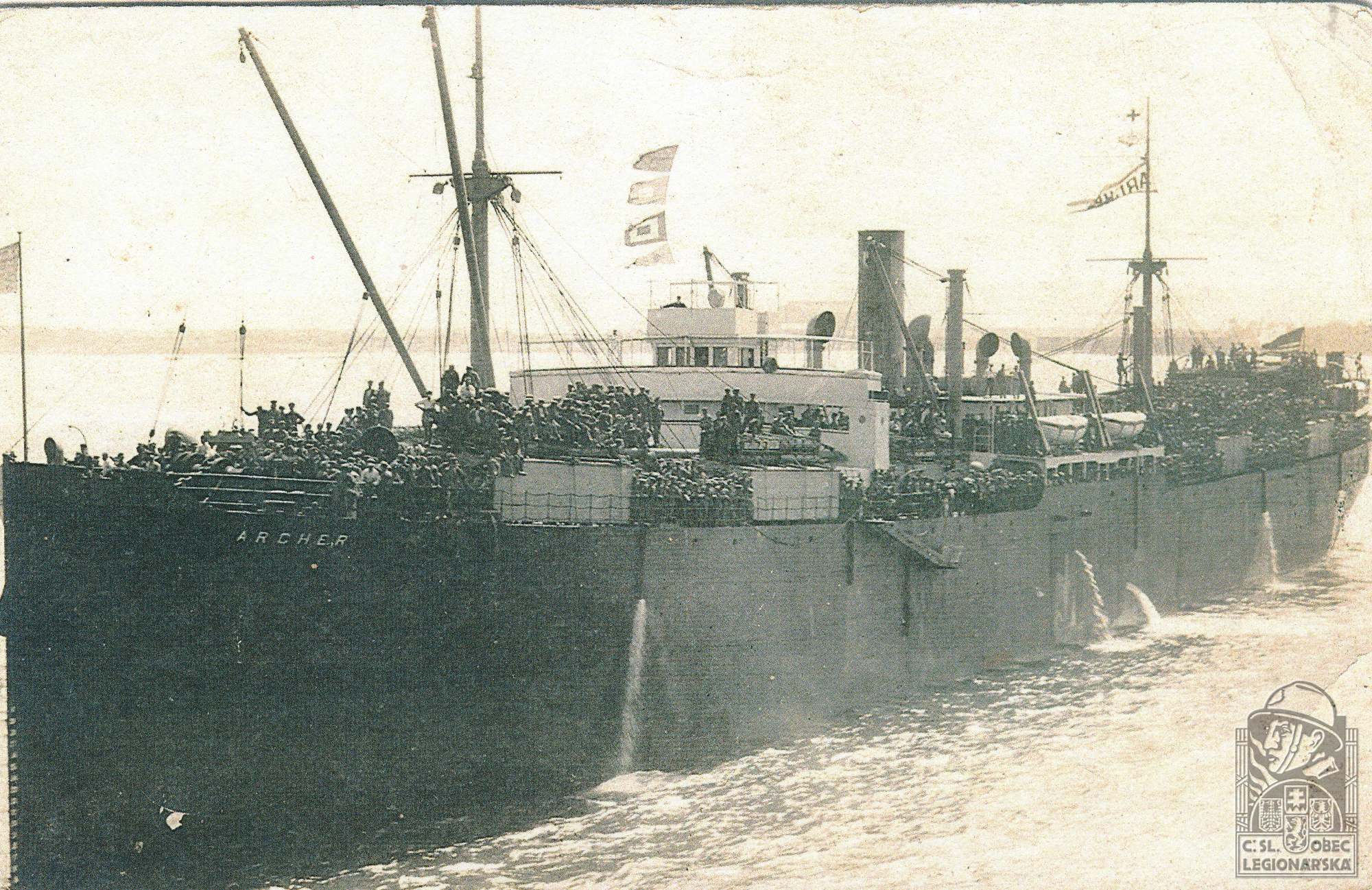 Naše cesta do vlasti roku 1919 24.6. z Vladivostoku Tichým oceánem a Atlantickým do Francie 25.8.1919